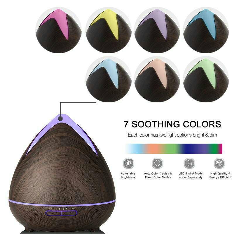 Newest 2018 Oil Humidifier, Creative Perfume Fragrance Flower Design Led RGB lamp aroma vera essential oils Diffuser