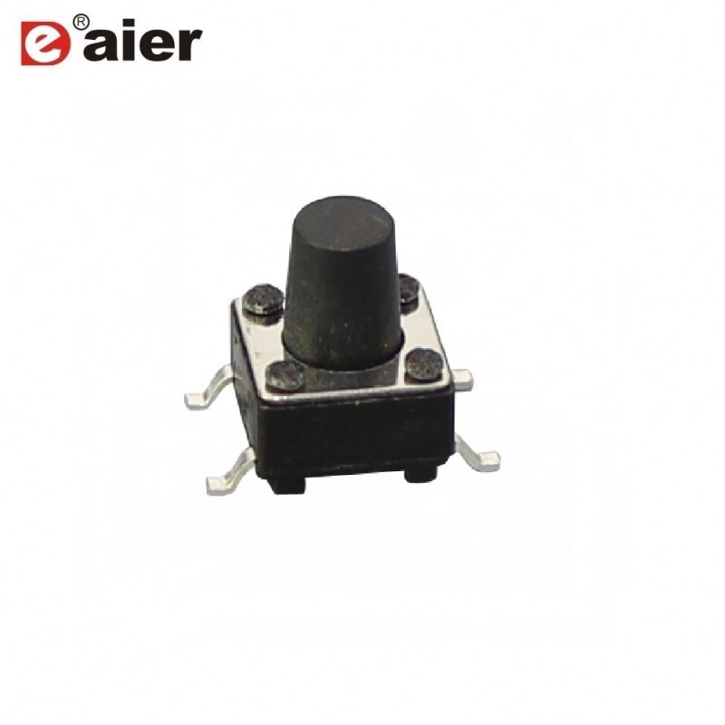 Plastic 50mA 4 Pin 6x6 Tact Switch SMT Switch