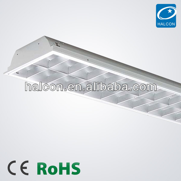 2014 hot sale CE RoHs grille ceiling lighting fixture fluorescent office t5 light fixtures led light fixtures