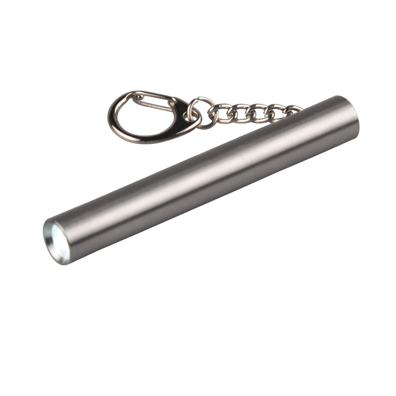 New XPE R3 LED High Power Keychain LED Torch Light Silver Small Customer Keyring