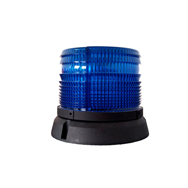 Aluminum base amber blue police beacon led light with magnetic