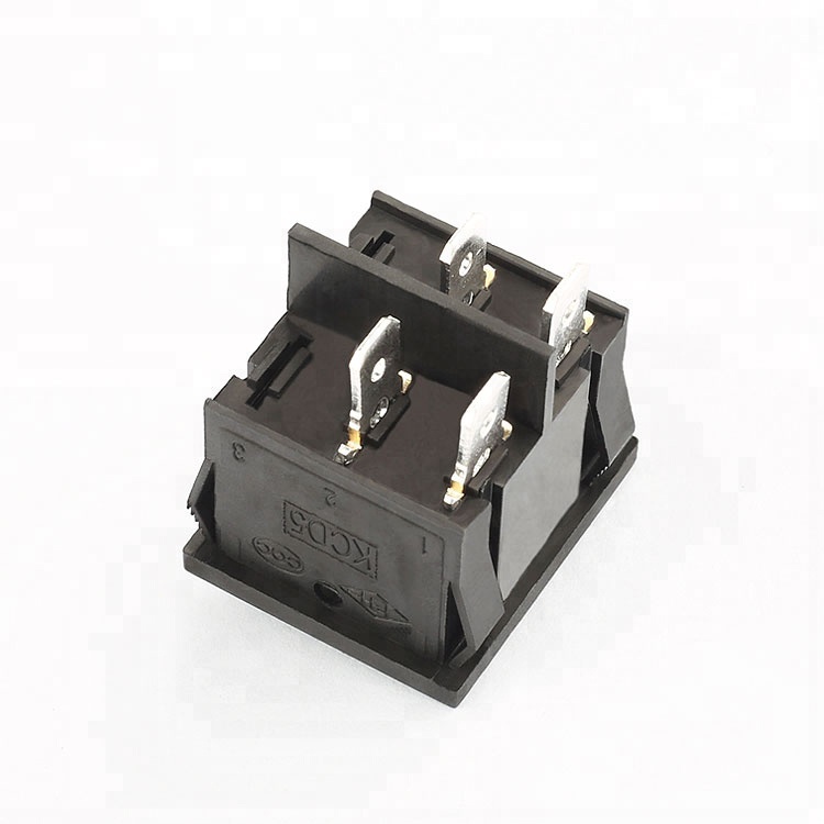 KCD5 6A 250VAC momentary rocker switch 4 pin on off