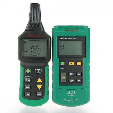 MASTECH MS6818 Wire Cable Tracker Metal Pipe Locator Detector Tester Meter AC/DC
