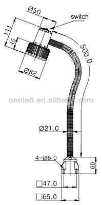 ONN-M3S Flexible Arm machine work lighting fixture