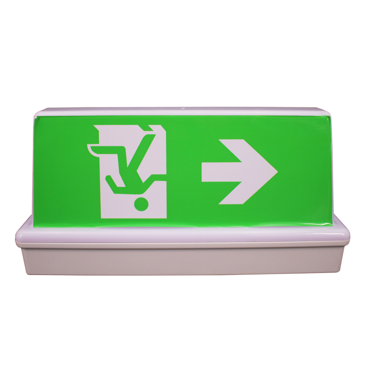 IP65 Emergency luminaries  CE RoHS SAA maintained exit lamp battery backup  exit signs emergency light