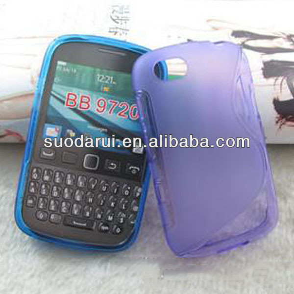 S Line Case for Blackberry 9720 TPU Gel Cover for BB 9720