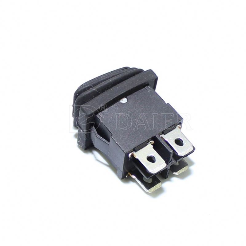 Waterproof ON OFF Terminal Rocker Switch With 12V Light