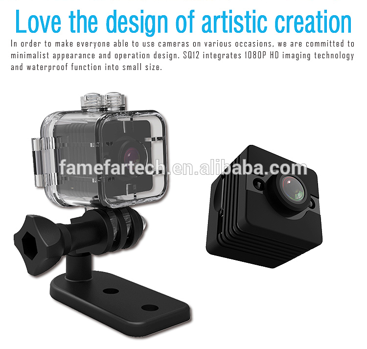 Micro Camera Mini cpy cam SQ12 Mini Camera with Shell HD 1080P Mini Camcorder Car DVR Motion DV Recorder Night Vision Video