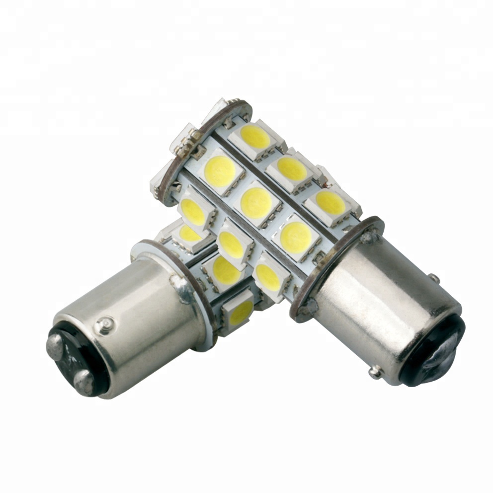 tail light automobile reading lamp bay15d bau15s ba15d 1156 27 SMD 5050 12v 6w led car bulb