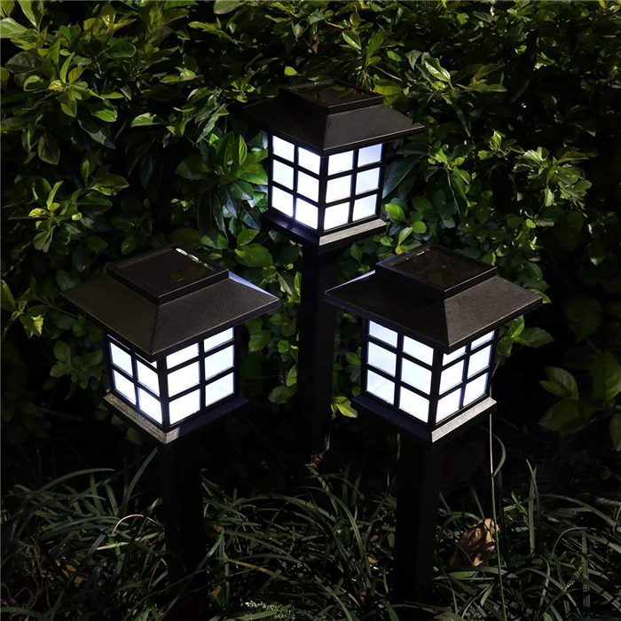 Goldmore Lantice Design Solar Garden Light, ABS Material, Solar Pathway Light Outdoor, Ni-MH Landscape Light for Patio, Lawn