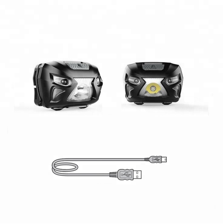 Waterproof XML-T6 LED Bulb Bright Led Bicycle Light Rechargeable Head Torch Outdoor Running Motion Senor Led Head Lamp