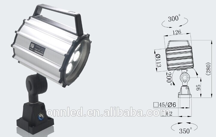 IP65 Led Machine Light / CNC Machine Work Light / Led Machine Lamp With Flexible Arm 24V/220V