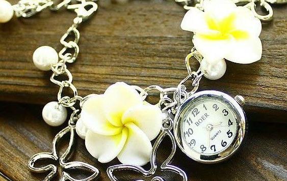 2018 popular flower design girl watches