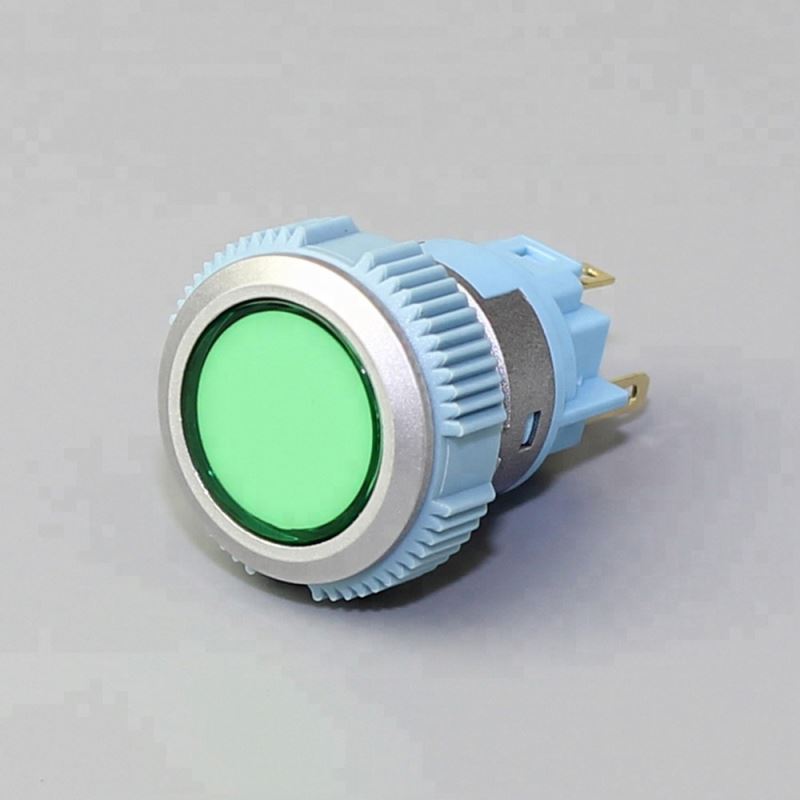 19mm IP67 Flat Bicolor Led Plastic Push Button Switch