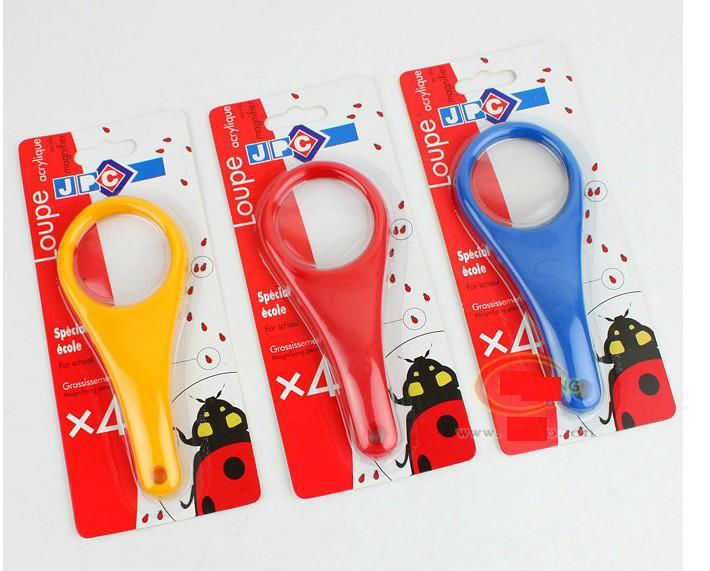 New Design Colorful Promotional Magnifying Glass in Blister Pack