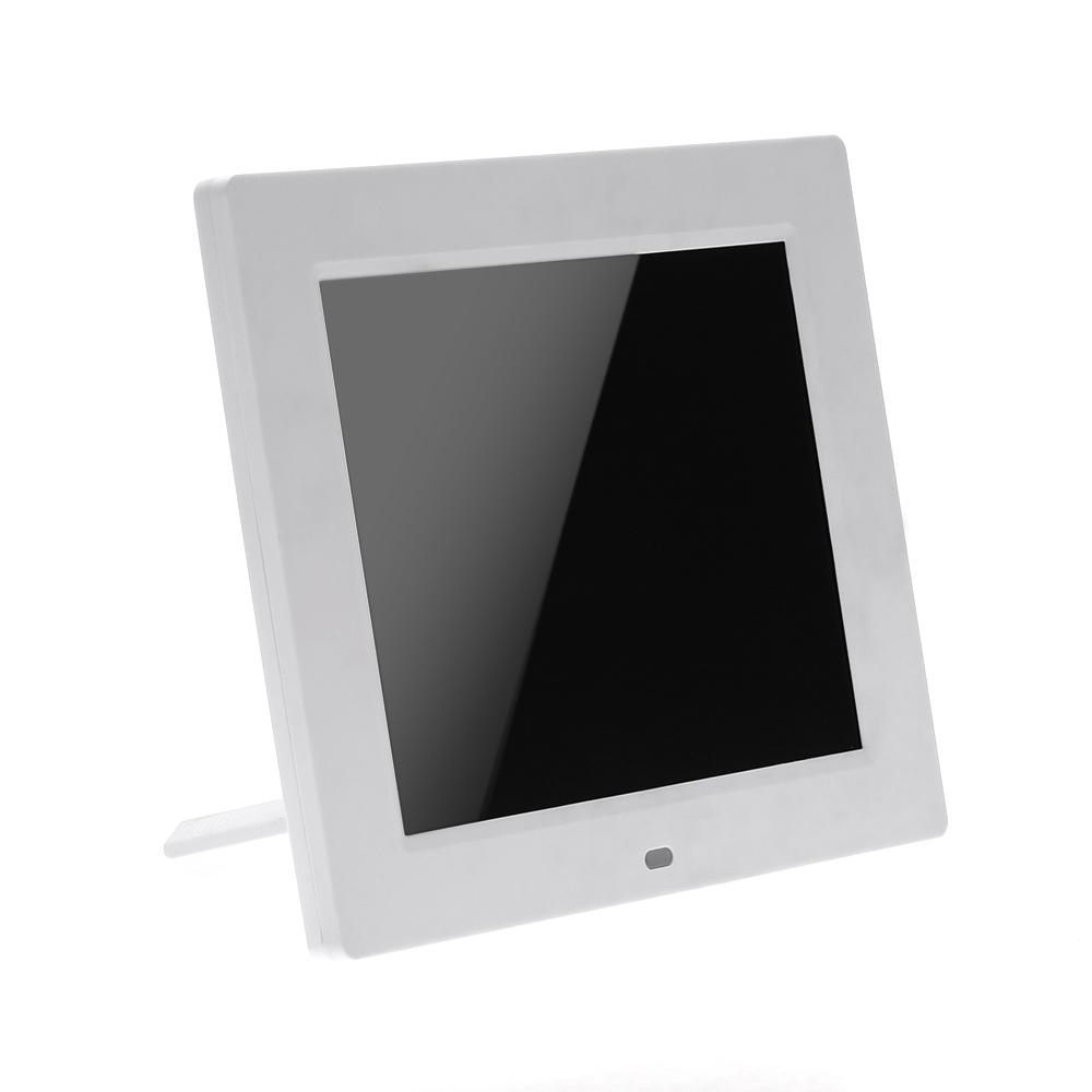 Hot Sale! 8 inch HD TFT-LCD Digital Photo Picture Frame Alarm Clock MP3 MP4 Movie Player with Remote Desktop EU/US Plug