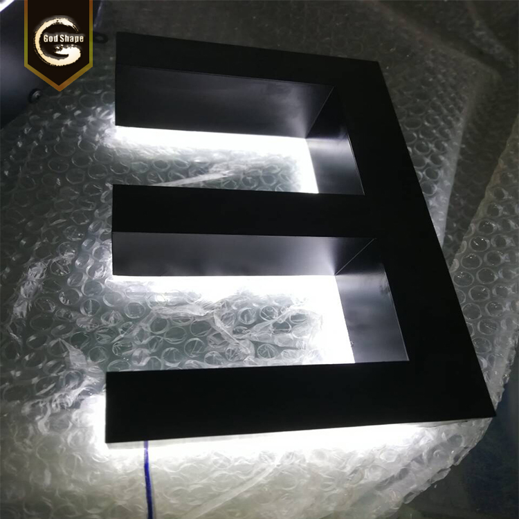 Custom acrylic metal  led light up letters for merry christmas light letters sign