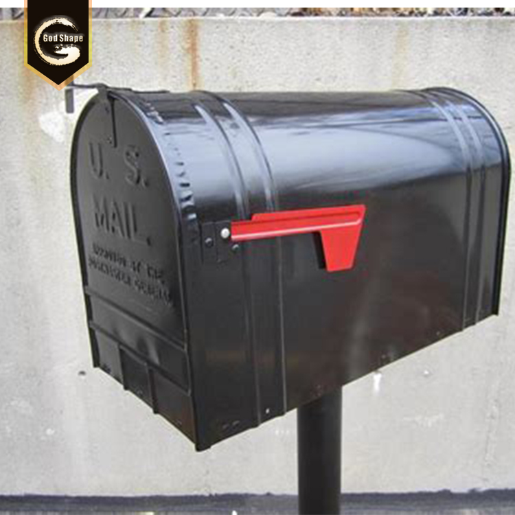 GS Chinese OEM Factory New Design Lock wall mounted Box Mail stainless steel metal house shape mailbox