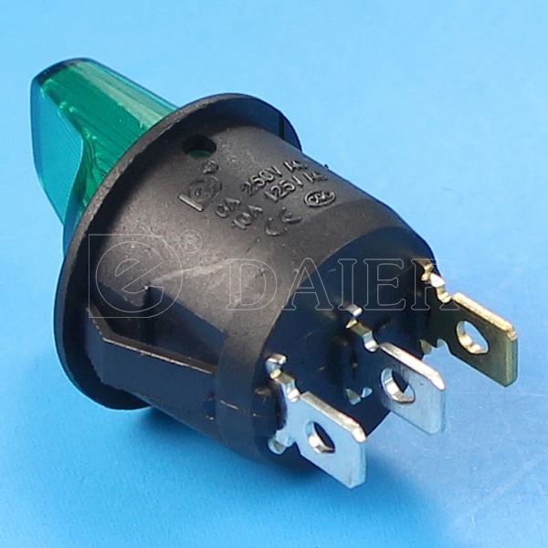 Round SPST ON OFF Handle Rocker Switch