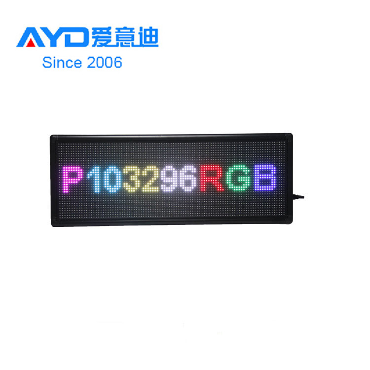 P10 32*96 Dots Outdoor Use Full Color Single Side Programmable LED Advertising Screen WIFI/ PC Control