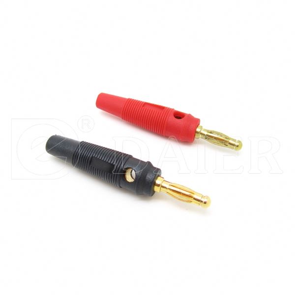 Colorful Cable Mount Nickel Plated 4MM Shrouded Banana Plug Socket