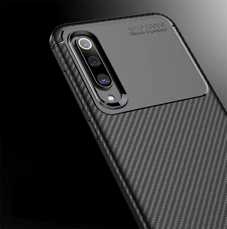 New Premium Shock Protection Carbon Fiber Skin TPU Silicone Case For Xiaomi 9 SE