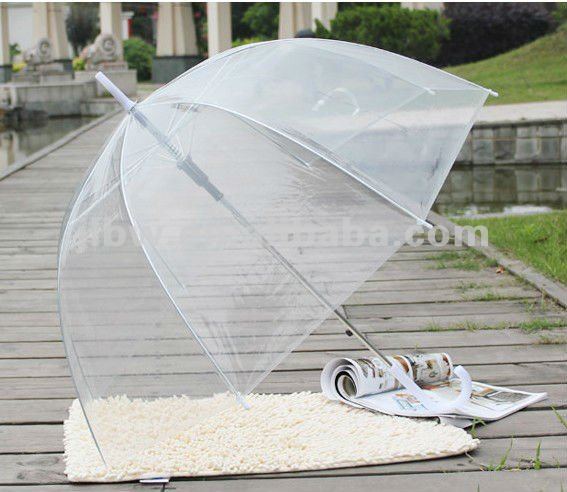 Clear Dome Transparent Umbrella Promotional Women Kid Umbrella