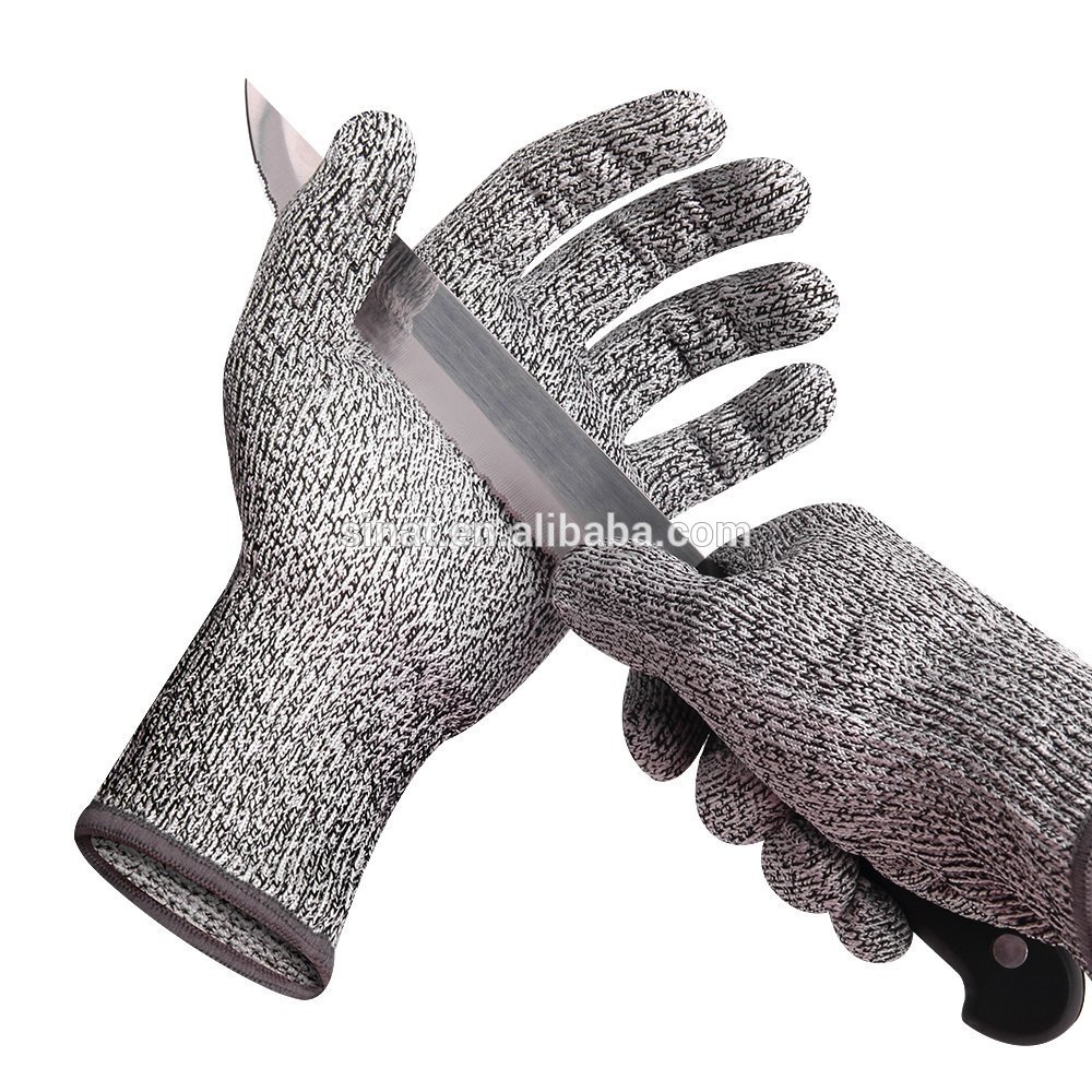 High-quality polyester HPPE worker hands protection gloves