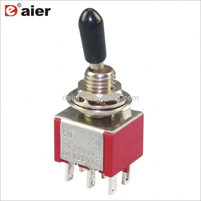 KNX-203-D1 6A Double Pole 6P ON-OFF-ON KNX Toggle Switch 3 Way