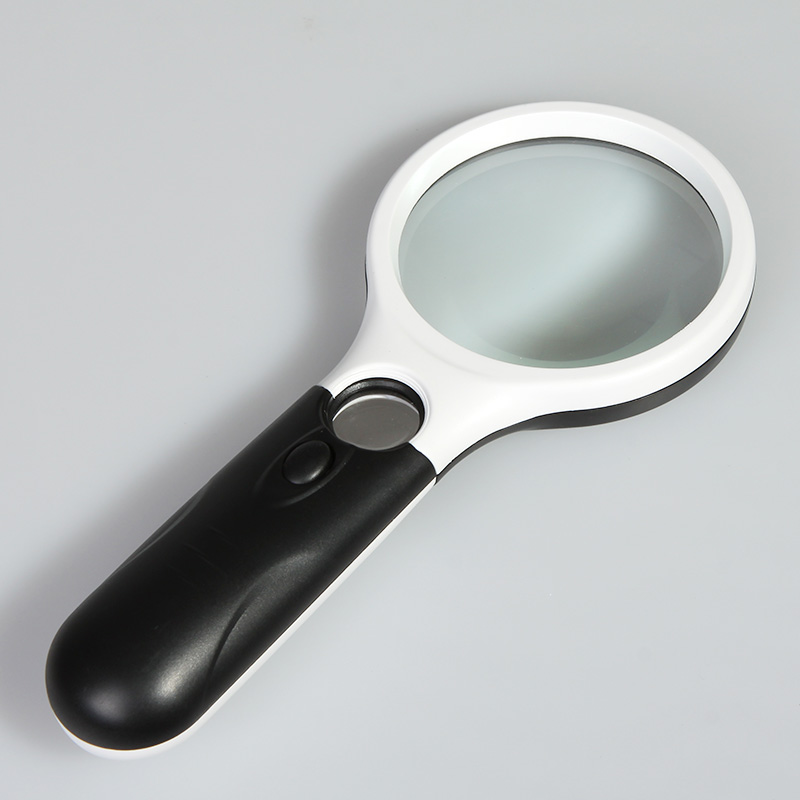 3X 45X Handheld Illuminated Magnifier Magnifying glass with light Jewelry Loupe 2 LED Light lupa magnifying loupe glasses