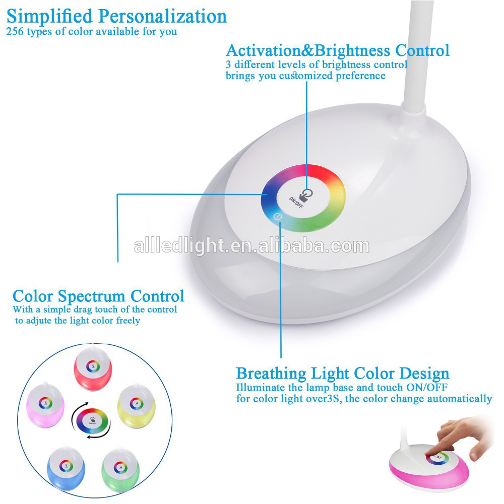 table lamp for hotel with touch switch