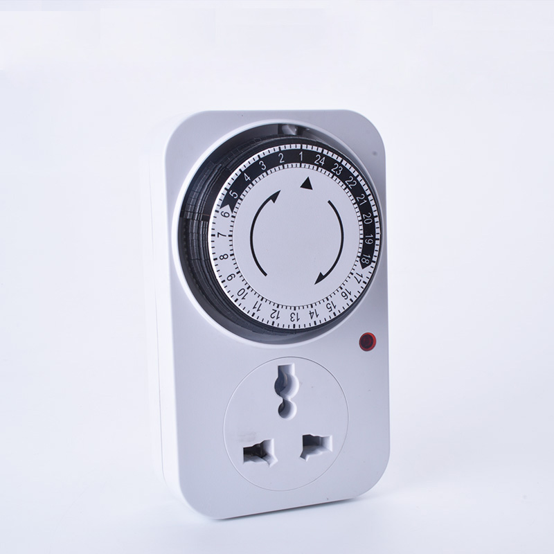 EU plug Mechanical timer switch 24 Hour Programmable Timer Switch Mechanical Timer 220V 16A Universal Socket