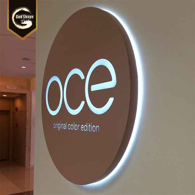 Modern Wall Mounted  Double Sided Round Advertising  Waterproof Light Box Sign Led Light Box Signage