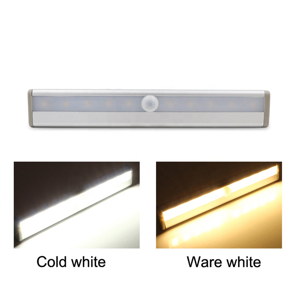 Motion Sensor Light Bar LED Portable Wireless FIR Operated LED Closet Night Light With USB AAA Battery Powered