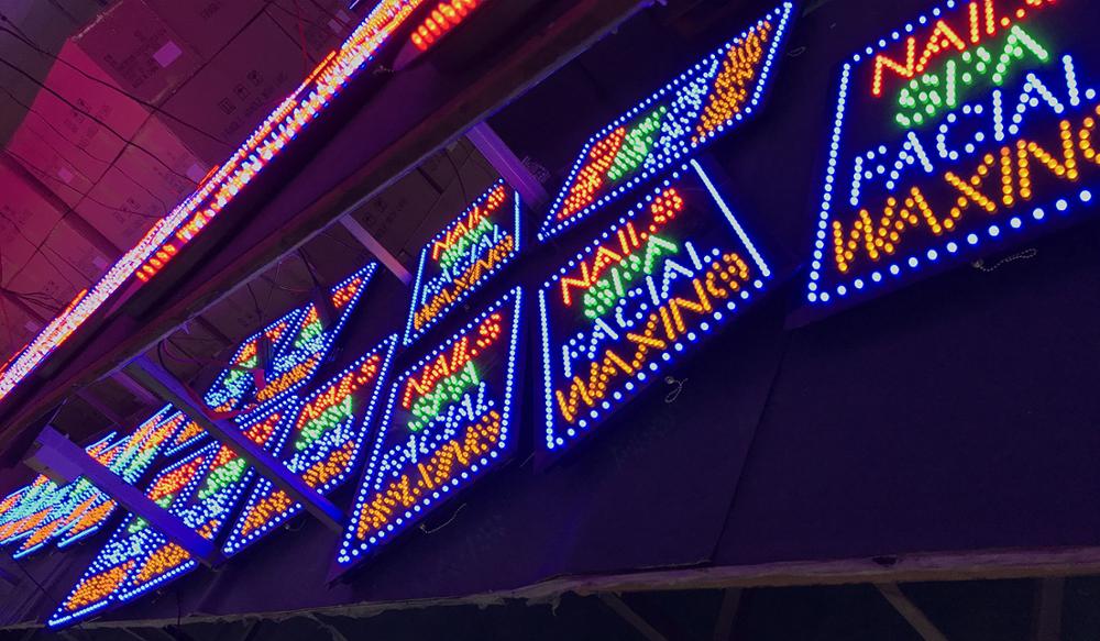 Hidly 12*24'' LED Open Sign Super Bright LED Display Board Advertising Acrylic LED Sign for Massage Store