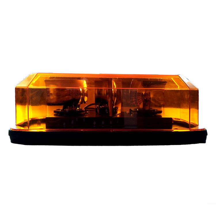 35W per pc bulb Amber PC lens rotator mini bar halogen rotating lightbar