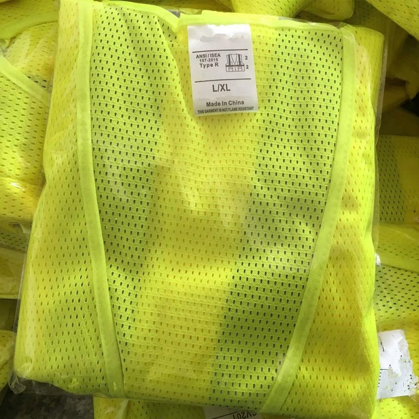 High Visibility Value Mesh Standard Zipper Safety Vest