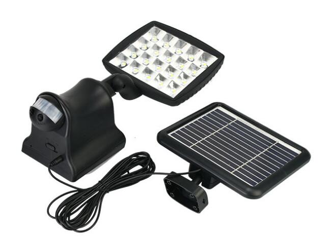 Super bright 20 led solar powered PIR led security floodlight with timer for Corridor Exterior outdoor led light solar motion