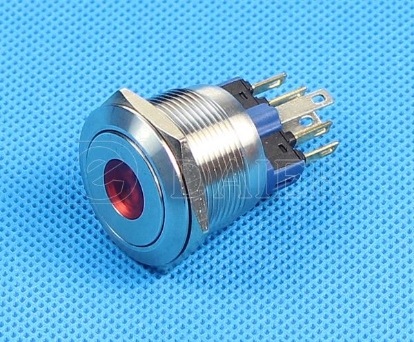 Anti-vandal Stainless Steel Push Button Switch With LED Button 22mm