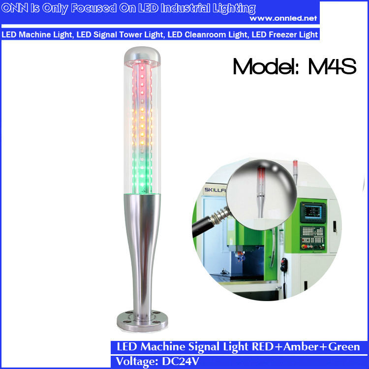 ONN-M4S DC24V tri-color warning led signal tower lights Flash Warning and Bulb signal tower