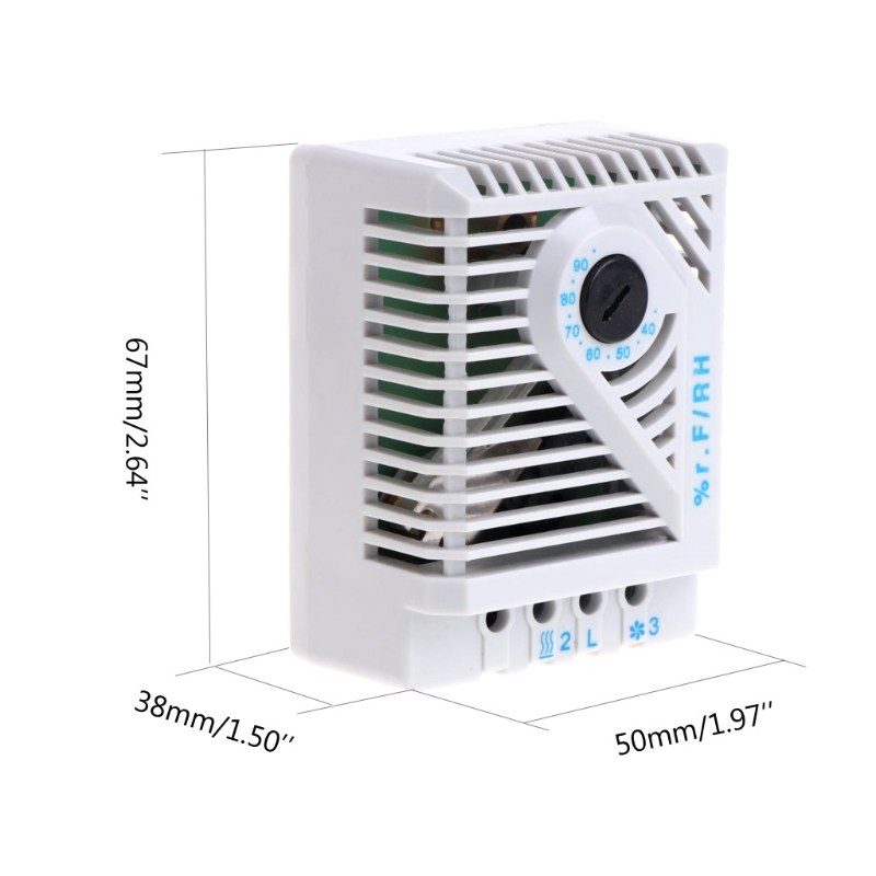 Mechanical Hygrostat Humidity Controller Connect Fan Heater for Cabinet MFR012, Hygrostat Humidity Regulator