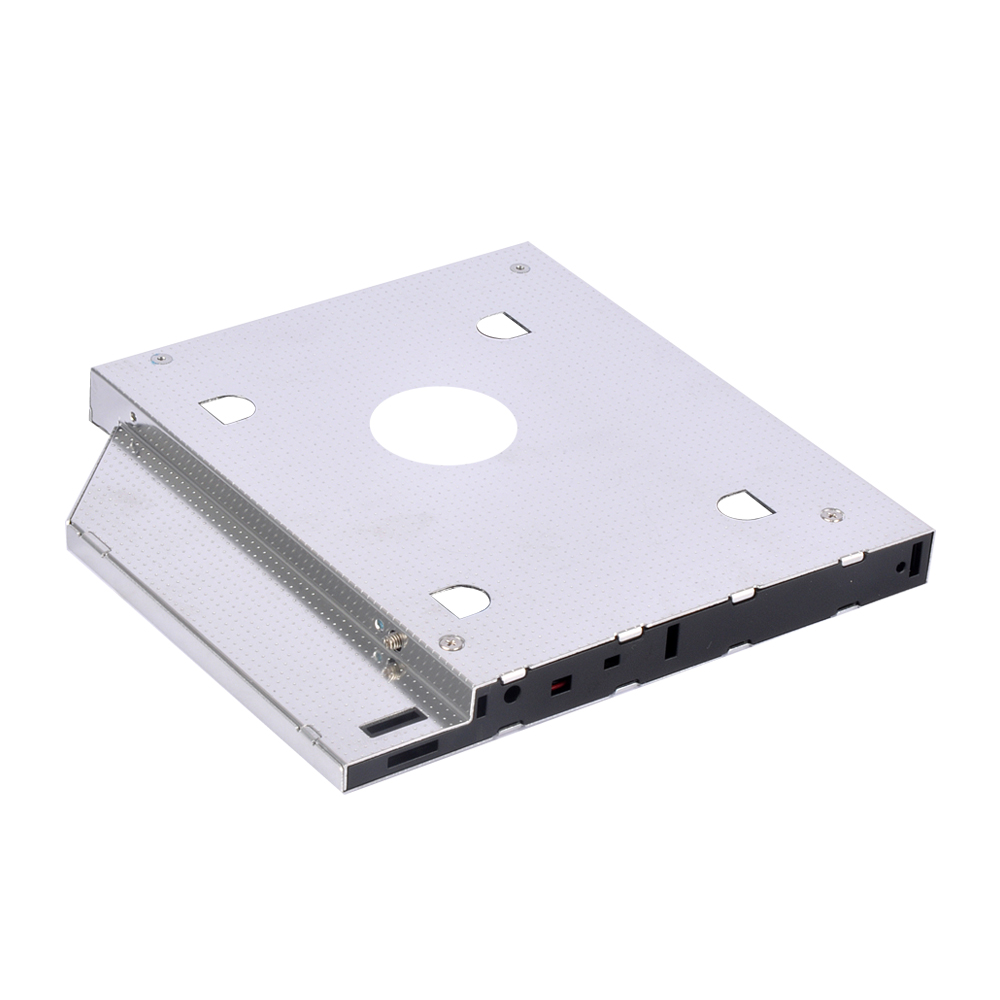 Aluminum 2nd HDD Caddy 12.7mm Optibay SATA universal HDD Case Enclosure for laptop