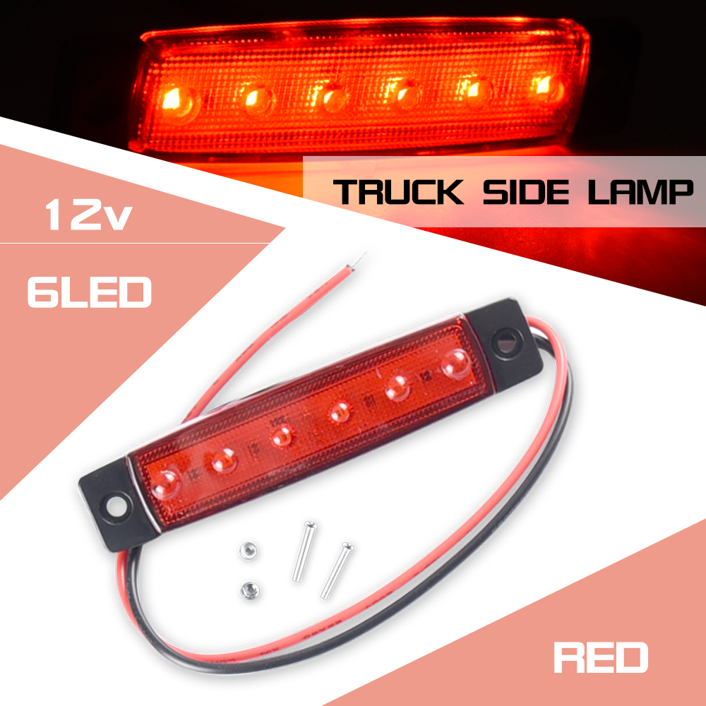 12V/24V LED side marker lamp for trucks (truck side lamp) Amber Red White Blue Green 12v 24v