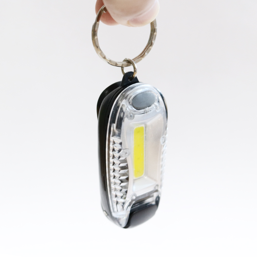 Merchandising Promotional Gift Custom Mini COB LED Keychain Torch With Chip