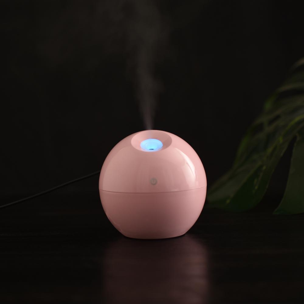 Portable USB LED Light Air Humidifier 130ml Car Essential Oil Diffuser