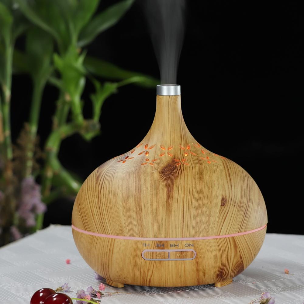 Essential Oil Set Ultrasonic Diffuser Essential Oils 400ml Diffuser with 4 Timer &7 Ambient Light Settings