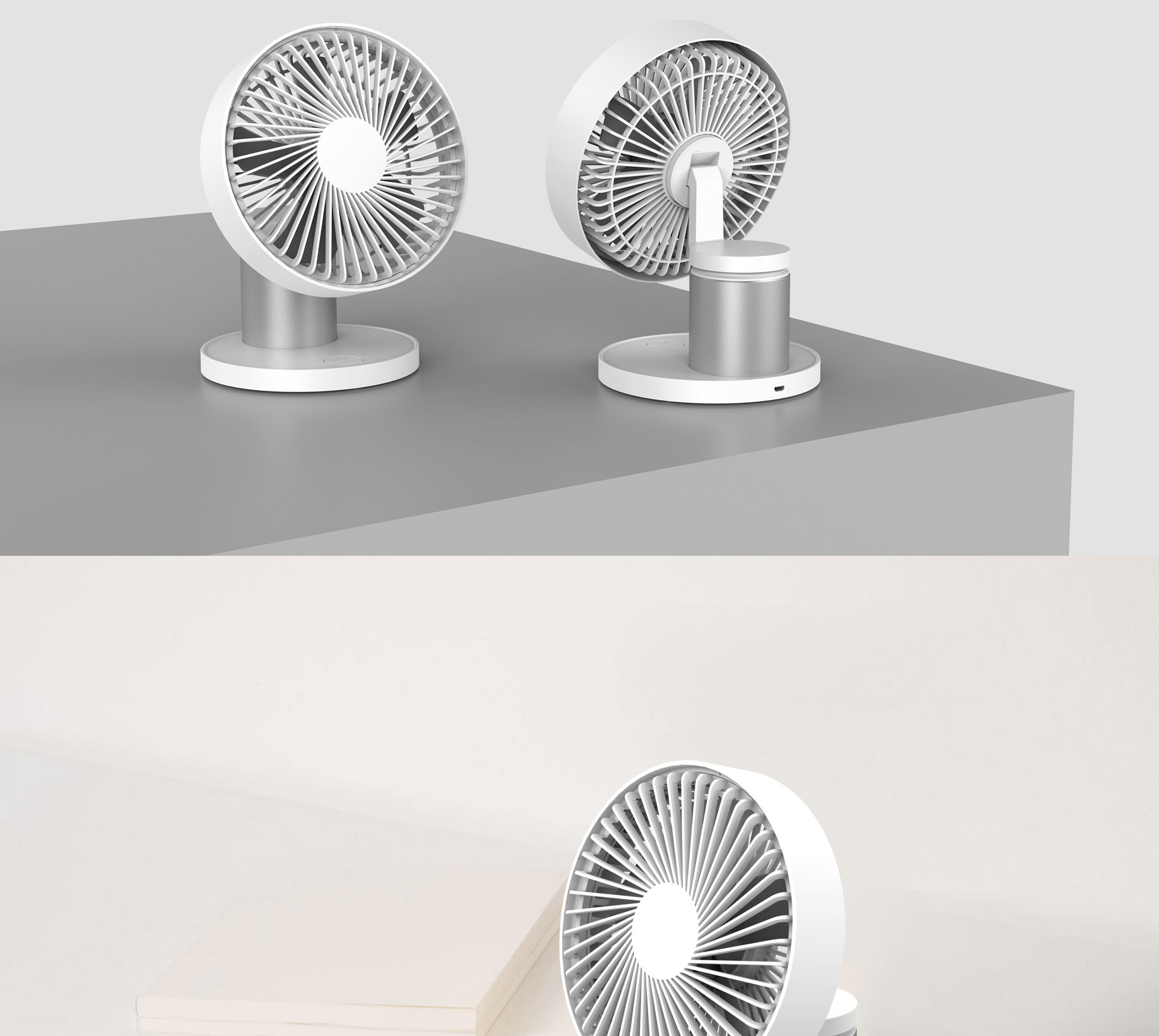 2019 High Technology Item USB Rechargeable Table Fan ,Shaking Head Desk top Battery Fan