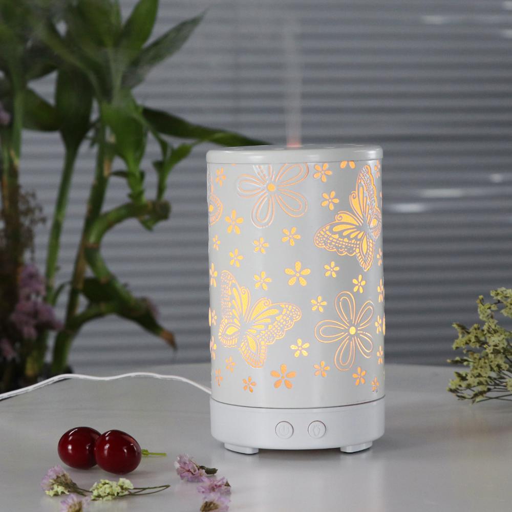 butterfly shape Metal Essential Oil Diffuser 100Ml Aroma Diffuser