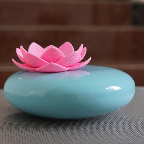 200ML Lotus Ultrasonic Air Humidifier USB Essential Oil Ceramic Aromatherapy Diffuser New