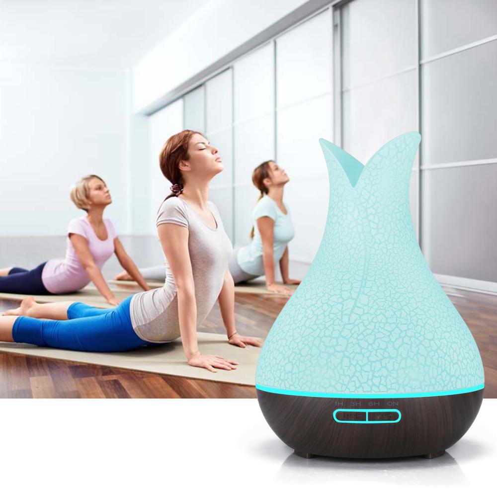 400ml Aromatherapy Crack Essential Oil Diffuser, Ultrasonic Cool Mist Humidifier  Diffuser for Office Home Bedroom Living Room